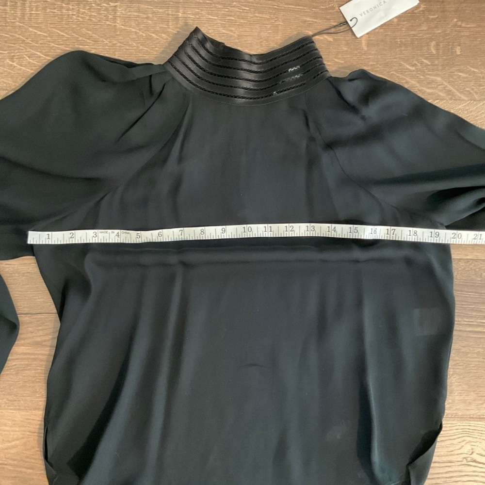 Veronica Beard Janvi black mock turtleneck blouse, 2 - Picture 7 of 10